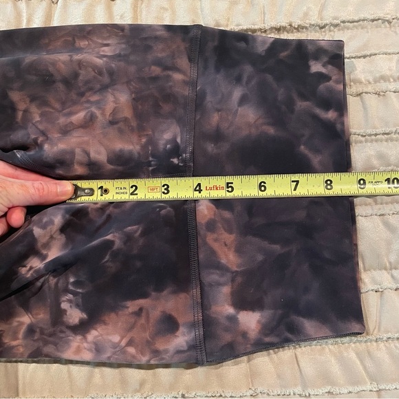 Lululemon Align Crop Leggings Diamond Dye Graphite Grey Pink Pastel 0 W6BDES - Picture 9 of 10